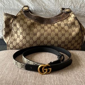 Authentic Gucci Handbag and Belt